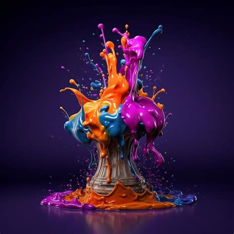 Premium Photo | Happy holi festivals paint splash