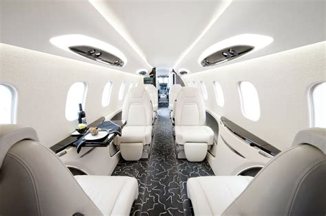 Cabin Interior Of Private Jet Bombardier Learjet Aircraft For 2013 ...