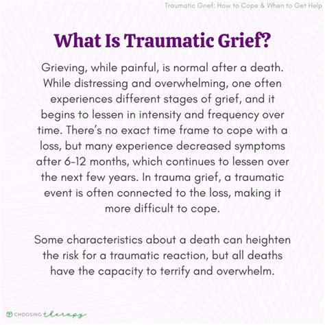 What Is Traumatic Grief?