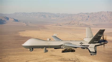 An MQ-9 Reaper flies over the Nevada Test and Training Range