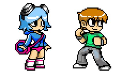 Pixilart - Scott Pilgrim vs The World The Game Sprites by kawaiibudder