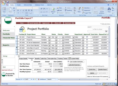 ms access form templates