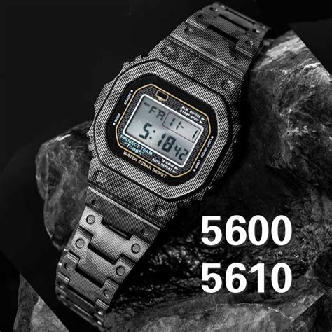 316L Stainless Steel For DW 5600 Camouflage Watch Strap Band and Bezel ...