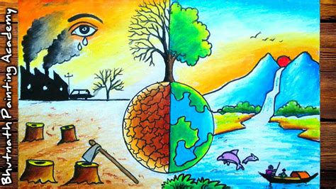 save environment drawing||air pollution||earth day||environment day ...