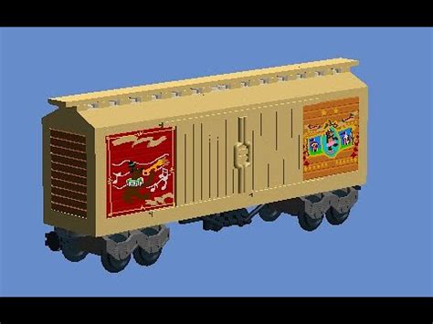 How To Build A Lego Circus Zaragoza Train Boxcar (Madagascar 3: Europe ...