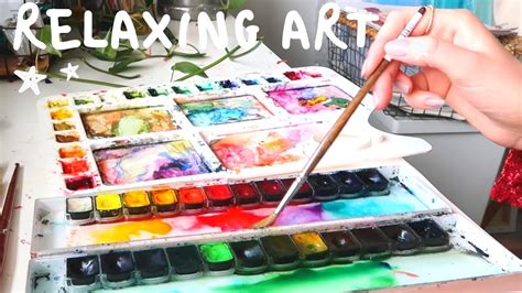 Soothing & Relaxing Demo, Watercolor Painting Art Therapy - YouTube