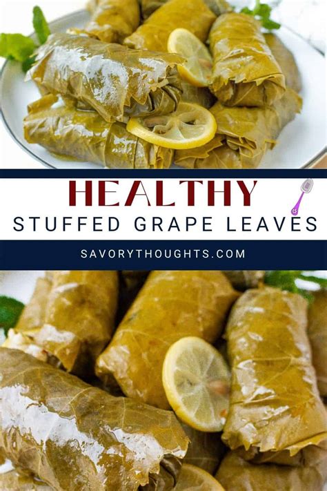 How To Make The Perfect Stuffed Grape Leaves (Healthy Version) - Savory ...