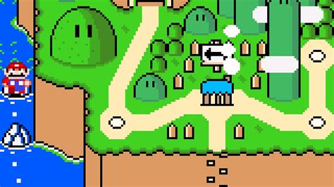 Super Mario World (SNES) - Secret Level in Yoshi's Island (Rom Hack ...