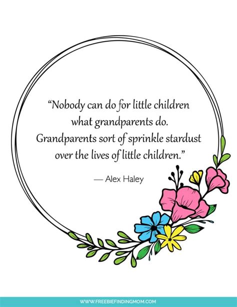 Free Printable Happy Grandparents' Day Quotes in English