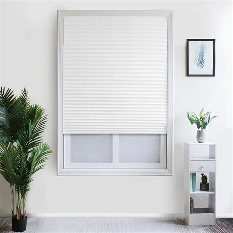 Pcapzz Window Shades Cordless Window Blinds Pleated Fabric Shades for ...