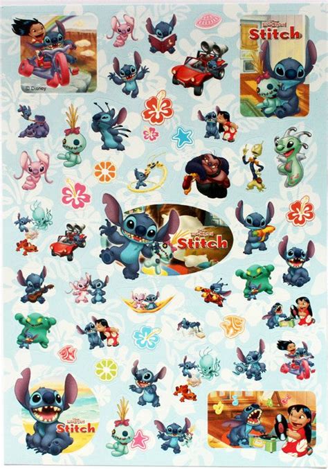 Disney Stitch Stickers Scrapbooking by Kawaiithingsshop on Etsy, £1.00 ...