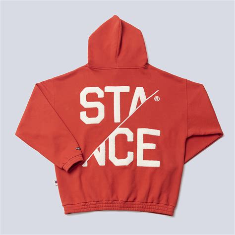 BASIC LOGO HOODIE(RED) - 스텐스(STANCE)