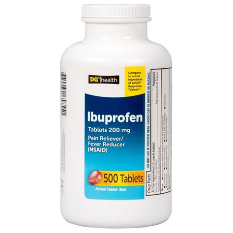 DG Health Ibuprofen Coated Tablets - 500 Ct - Dr. Silva's Ultra Wellness