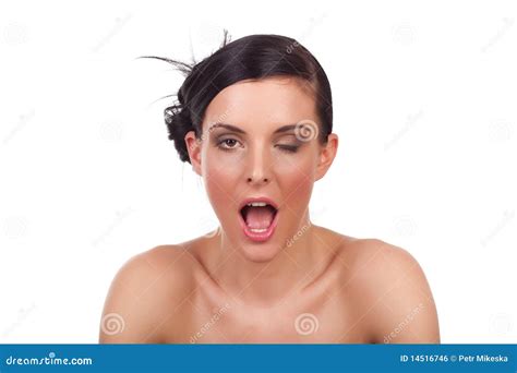 Funny Grimace Face Of Teen Girl Royalty-Free Stock Photography ...