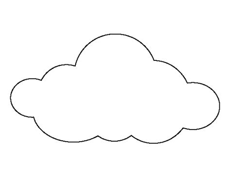 Printable Large Cloud Template