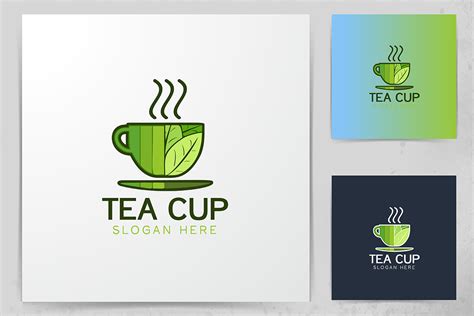 Tea Cup Logo Designs Inspiration Isolate Graphic by WANGS · Creative ...