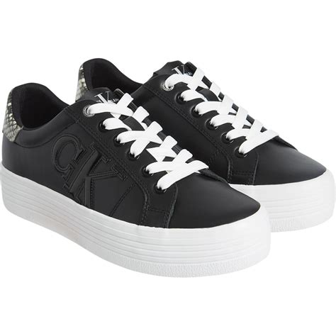 Calvin Klein Calvin Klein women sneakers in black leather 2372DP0394N ...