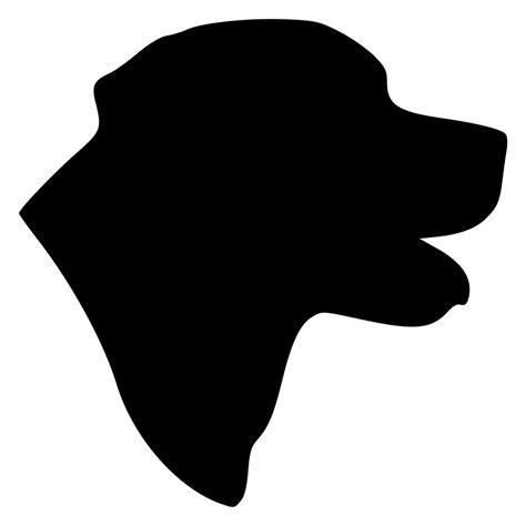 Labrador Retriever Head Vinyl Decal Sticker - Dog Profile Silhouette ...