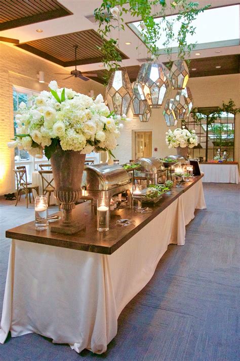 Rustic Elegant Wedding Reception Decor | Unique Food Station Catering ...