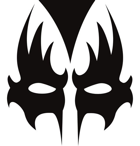 #Kiss #GeneSimmons #Minimalist #Vector #Illustration | Maquillaje de ...