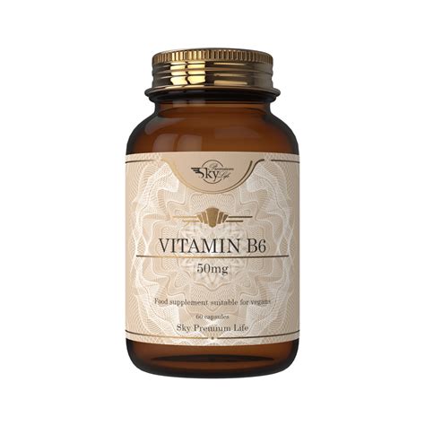 High-Quality Vitamin B6 Vegan Capsules | 50mg | 60 Capsules