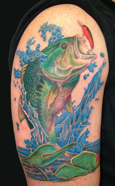 largemouth bass tattoo by asussman on DeviantArt