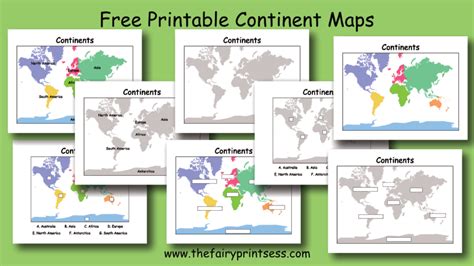 Printable Map Of Continents - prntbl.concejomunicipaldechinu.gov.co