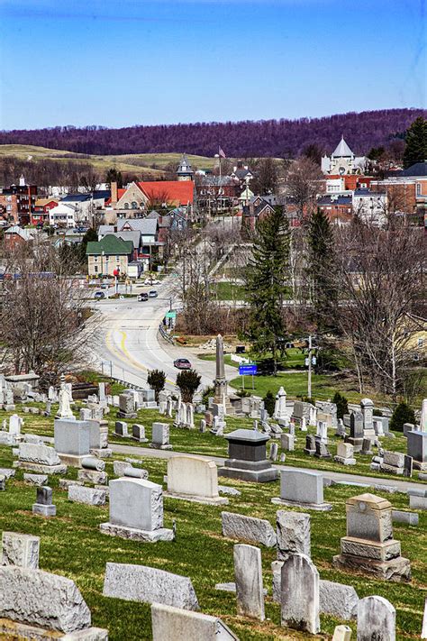 Ligonier, Pennsylvania From Cemetery Photograph by Julie A Murray ...