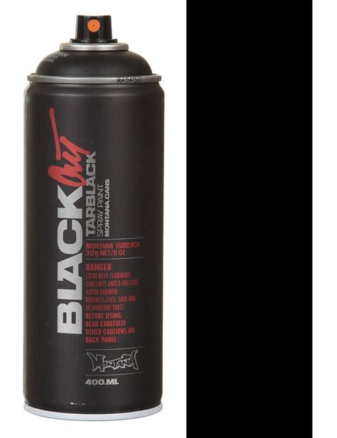 Montana Black Black-Out Tarblack Spray Paint - 400ml - Spray Paint ...