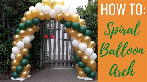 HOW TO: Make A Spiral Balloon Arch (Balloon Decor Tutorials) - YouTube