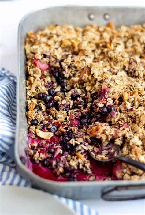 Healthy Berry Crisp (Gluten Free + Vegan) | The Butter Half