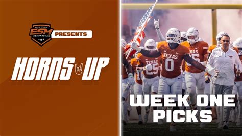 Texas vs. Rice Predictions | College Football Week One | Horns Up!