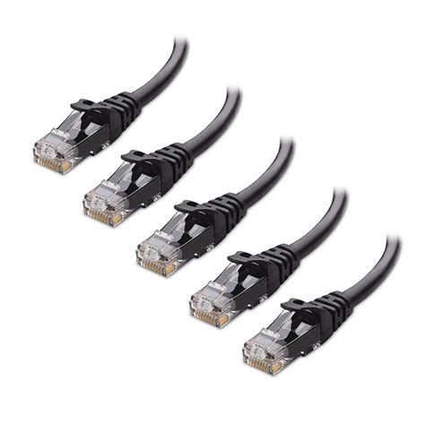 Cable Matters 5-Pack Snagless Short Cat6 Ethernet Cable (Cat6 Cable ...