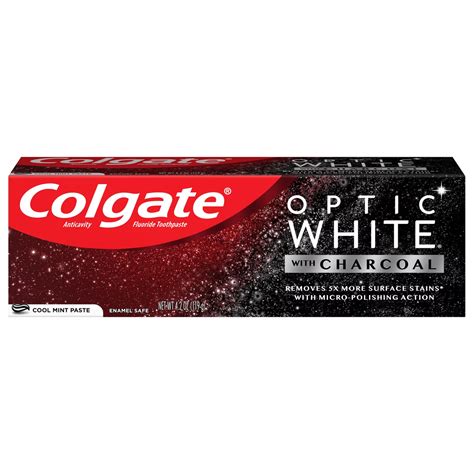 Colgate Optic White with Charcoal Cool Mint Toothpaste - Shop ...