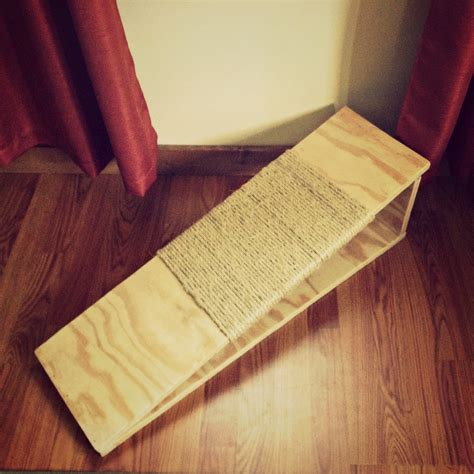 Diy Cat Scratching Board · How To Make A Scratching Post · Home + DIY ...