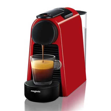 Nespresso Essenza Mini Coffee Machine by Magimix in Red | Juicers.ie