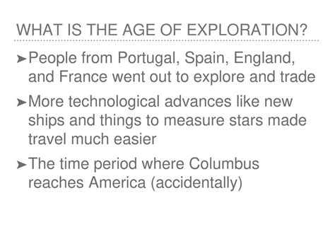 AGE of exploration important explorers. - ppt download