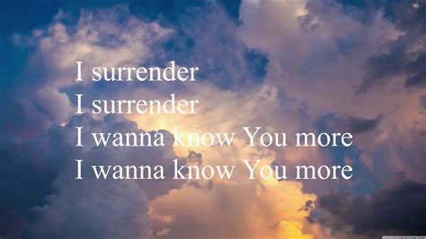 Hillsong - I Surrender (lyrics) - YouTube