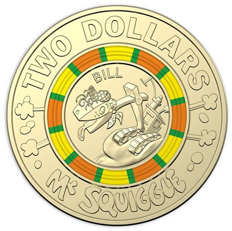 2019 $2 Coin - 60th Anniversary of Mr Squiggle and Friends - Bill ...