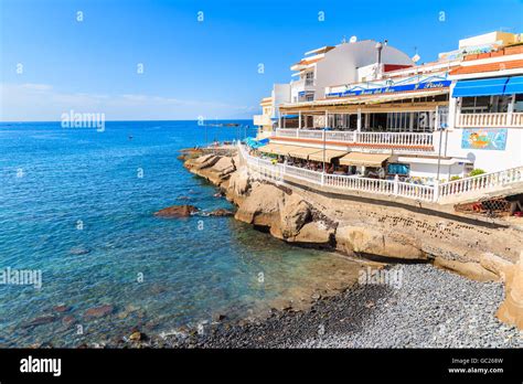 LA CALETA, TENERIFE ISLAND - NOV 18, 2015: restaurant in La Caleta ...