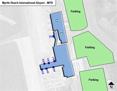 Myrtle Beach Airport Terminal Map