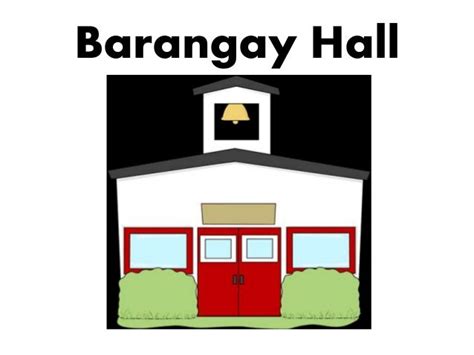 Barangay Hall Cartoon Images : Hall Barangay Clipart City Municipal ...