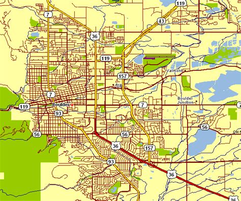 City Map of Boulder