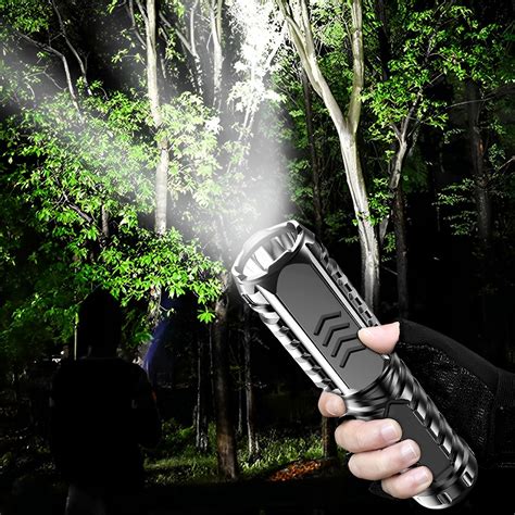 Multifunctional Rechargeable Flashlight with Built-in Power Bank