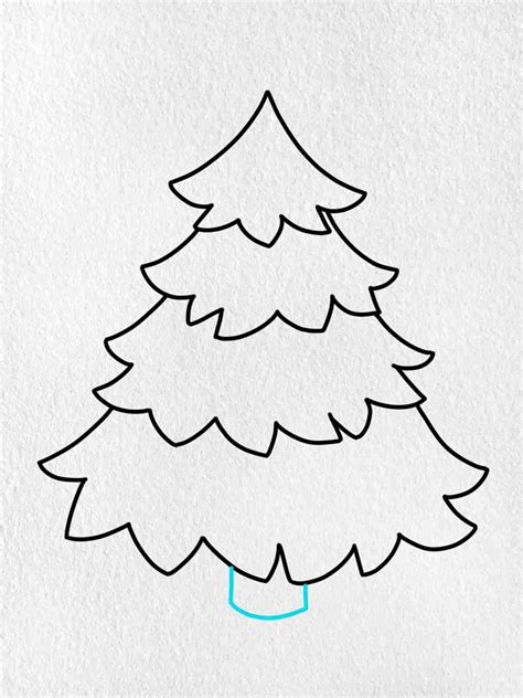 How to Draw a Christmas Tree With Presents - HelloArtsy