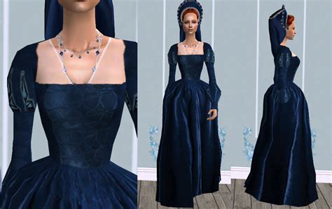 Mod The Sims - 4 Tudor dresses inspired by "The other Boleyn girl"