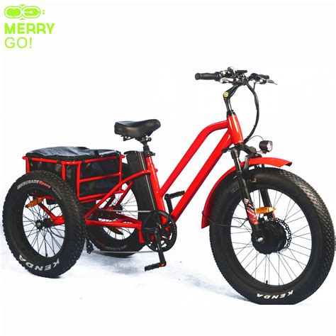 Cheap Electric Fat Tire Tricycle for Adults with 48V 12ah Battery ...