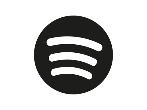 Spotify Icon Black Icon PNG vector in SVG, PDF, AI, CDR format