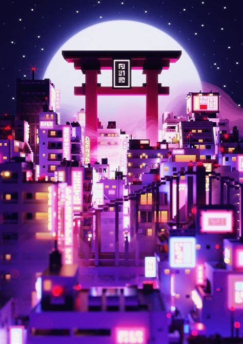 Pin by Takayukijen on voxel | Anime pixel art, Building concept ...