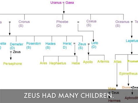 Zeus Children Chart